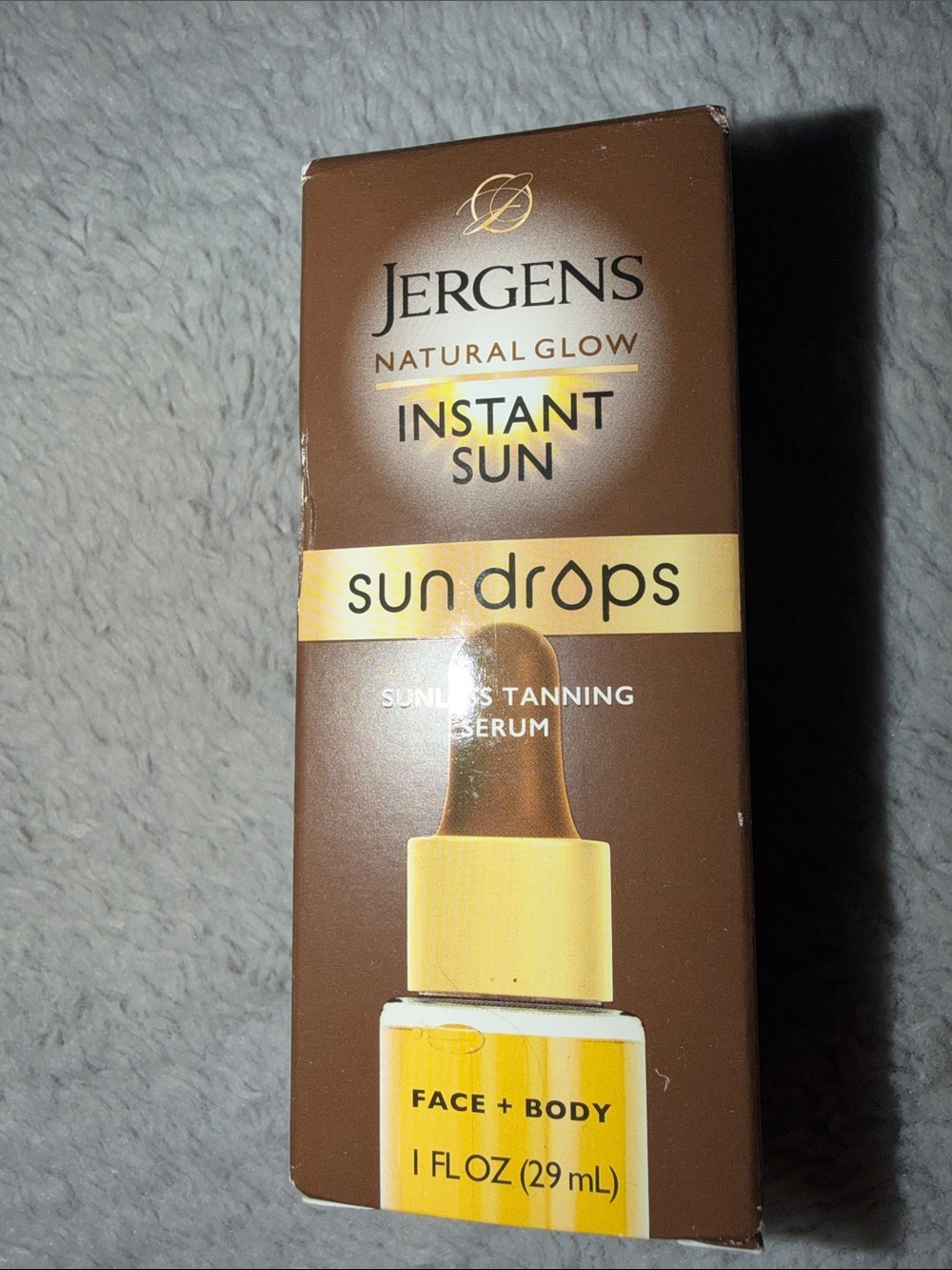 Erge (Jergens) Natural Glow Instant Sun Sun Drops - Brown & Yellow